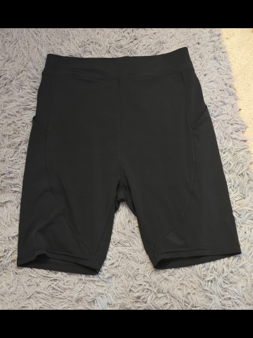 POP Fit Black Women's Athletic Bike Shorts